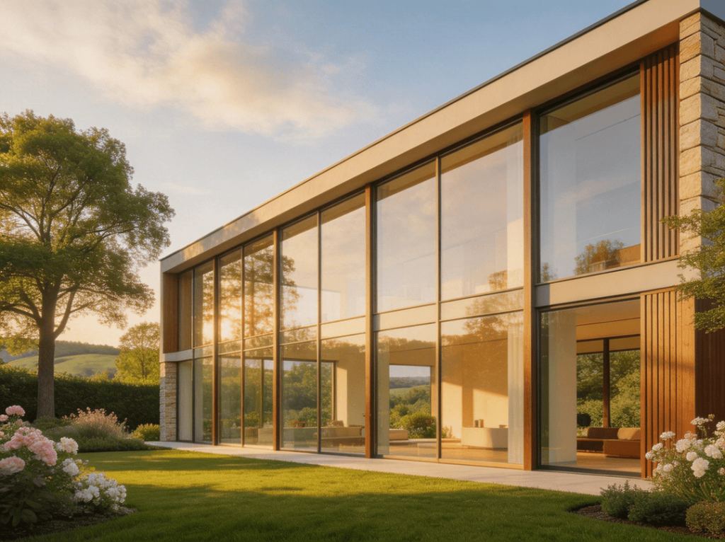 Панорамное остекление загородного дома