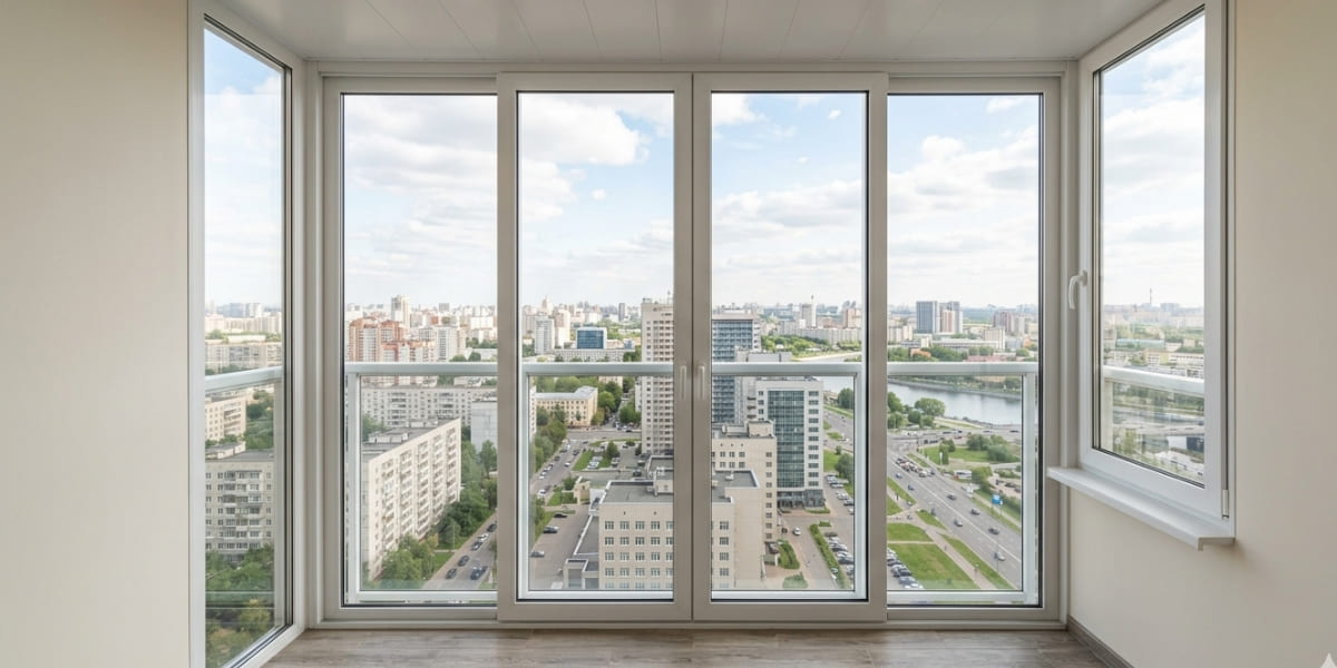 Теплое остекление балкона