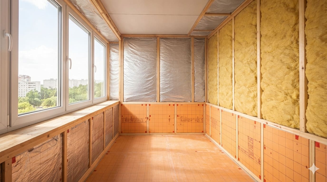 Утепление лоджии в Самаре